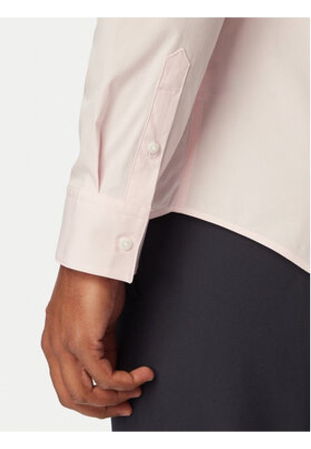 Calvin Klein Koszula LV04LB145G Różowy jasny Slim Fit. Kolor: różowy. Materiał: bawełna