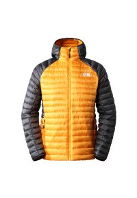 Kurtka The North Face Bettaforca 0A7Z8F8M61 - żółto-czarna. Okazja: na co dzień. Kolor: czarny, żółty, wielokolorowy. Materiał: materiał, poliester, puch. Sezon: jesień, zima. Styl: casual