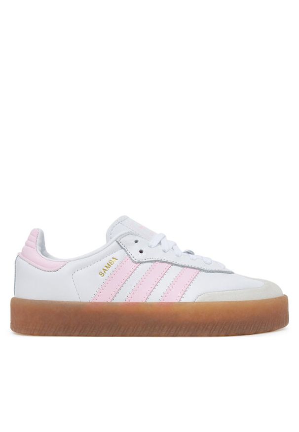 Adidas - adidas Sneakersy Sambae JQ1237 Biały. Kolor: biały. Materiał: skóra