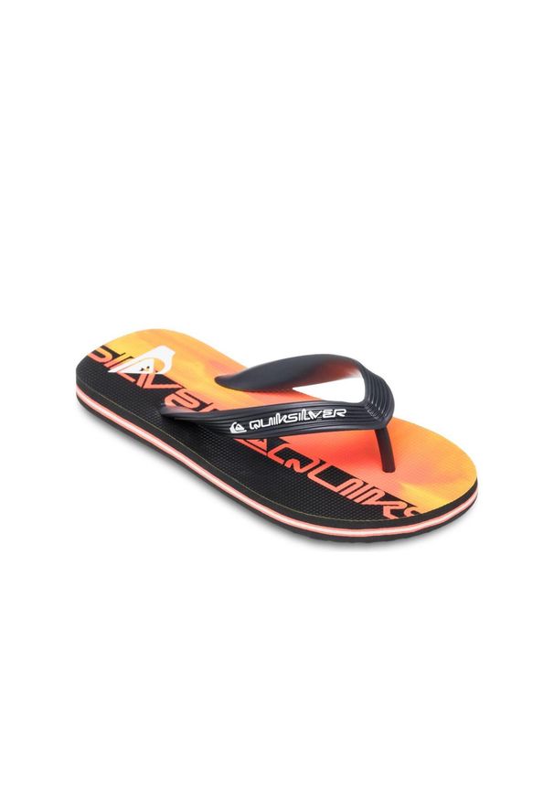 Japonki dziecięce Quiksilver Molokai Art 25 Youth. Kolor: czerwony