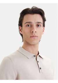 Bugatti Polo 7100-75522C Beżowy Regular Fit. Typ kołnierza: polo. Kolor: beżowy. Materiał: bawełna #2