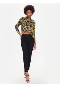 Versace Jeans Couture Koszula 74HAL201 Czarny Regular Fit. Kolor: czarny. Materiał: wiskoza