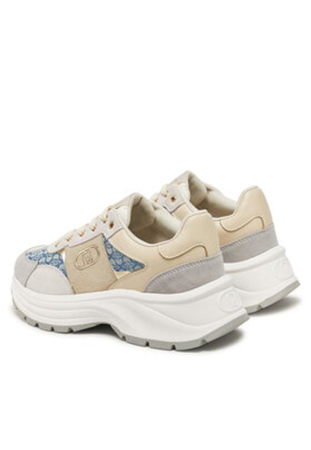 Liu Jo Sneakersy Eva 02 BA5065 PX617 Szary. Kolor: szary. Materiał: skóra, zamsz