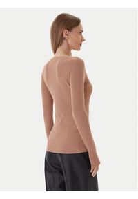 Kontatto Sweter 3M0818C Beżowy Slim Fit. Kolor: beżowy. Materiał: syntetyk #3