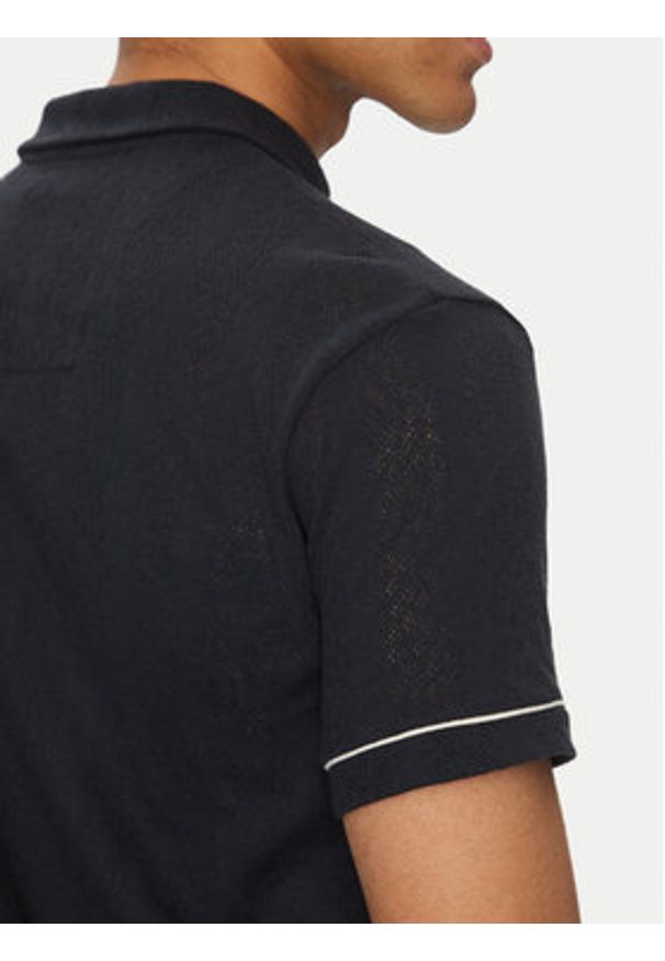 Marciano Guess Polo 5GHP07 6321A Granatowy Regular Fit. Typ kołnierza: polo. Kolor: niebieski. Materiał: bawełna
