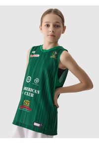 4f - 4F Koszulka replika wyjazdowa z sezonu 2023/24 dziecięca 4F x MKS Pruszków - multikolor 122/128 (6-8 lat). Kolor: wielokolorowy. Materiał: dzianina. Sezon: lato