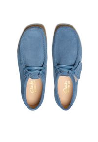 Clarks Półbuty WallabeeEVOSh 26181476 Niebieski. Kolor: niebieski. Materiał: zamsz, skóra