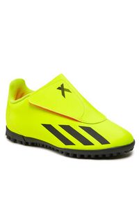 Adidas - adidas Buty X Crazyfast Club Hook-and-Loop Turf IF0713 Żółty. Kolor: żółty. Materiał: skóra #4