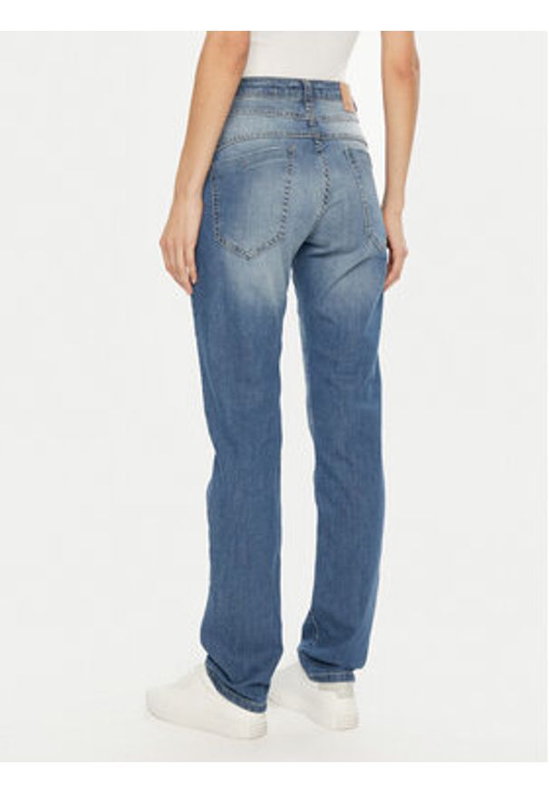 Please Jeansy P0VVBQ2W6E Niebieski Cropped Fit. Kolor: niebieski