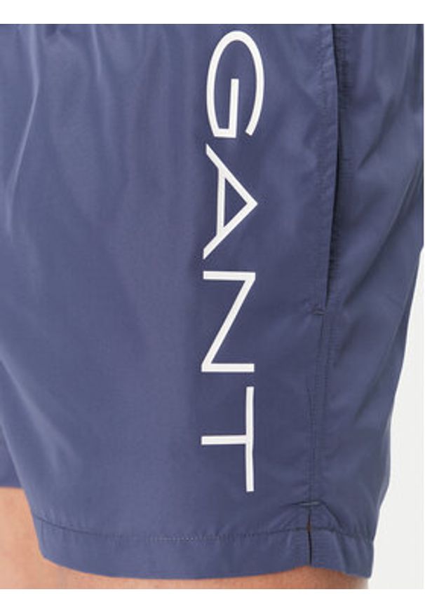 GANT - Gant Szorty kąpielowe 920006200 Granatowy Regular Fit. Kolor: niebieski. Materiał: syntetyk