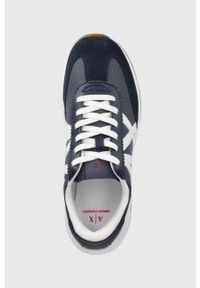 Armani Exchange buty XUX071.XV527.K677 kolor granatowy. Nosek buta: okrągły. Zapięcie: sznurówki. Kolor: niebieski. Obcas: na obcasie. Wysokość obcasa: niski #5