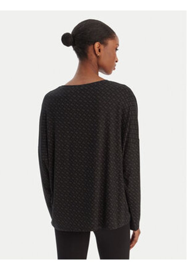 BOSS Koszulka piżamowa B Logo 50550693 Czarny Relaxed Fit. Kolor: czarny. Materiał: lyocell