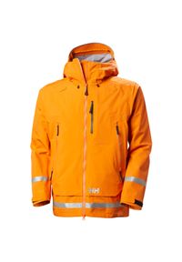 Kurtka narciarska z kapturem Helly Hansen Unit 3L. Typ kołnierza: kaptur. Kolor: pomarańczowy. Sezon: zima. Sport: narciarstwo #1