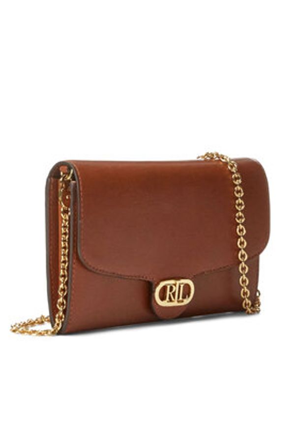 Lauren Ralph Lauren - LAUREN RALPH LAUREN Torebka 432964152002 Brązowy. Kolor: brązowy. Materiał: skórzane