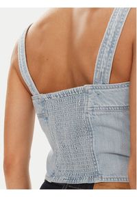 Levi's® Top Drea A7614-0000 Niebieski Slim Fit. Kolor: niebieski. Materiał: bawełna, jeans #3