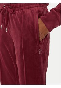 Juicy Couture Spodnie dresowe Tina JCAPW045 Czerwony Regular Fit. Kolor: czerwony. Materiał: syntetyk #5