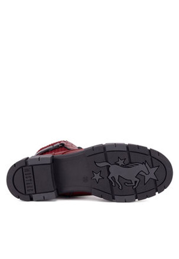 Mustang Trzewiki 1443-502 Czerwony. Kolor: czerwony. Materiał: materiał