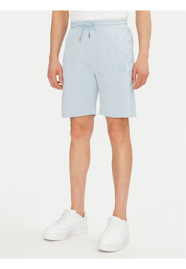 Karl Lagerfeld - KARL LAGERFELD Szorty sportowe 705071 552951 Niebieski Regular Fit. Kolor: niebieski. Materiał: bawełna. Styl: sportowy