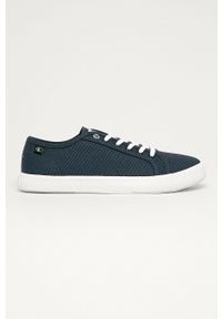 Calvin Klein Jeans - Tenisówki. Nosek buta: okrągły. Zapięcie: sznurówki. Kolor: niebieski. Materiał: guma #1