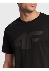 4f - 4F T-Shirt H4Z22-TSM353 Czarny Regular Fit. Kolor: czarny. Materiał: bawełna