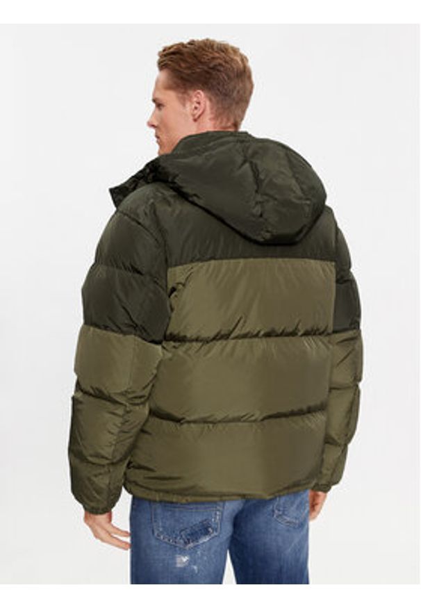 Tommy Jeans Kurtka puchowa Alaska DM0DM17482 Zielony Regular Fit. Kolor: zielony. Materiał: syntetyk