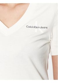 Calvin Klein Jeans T-Shirt J20J221429 Écru Regular Fit. Materiał: bawełna #2