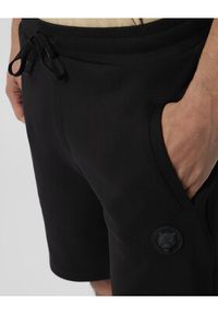 Plein Sport Szorty sportowe SAFC MJT2789 STE003N Czarny Regular Fit. Kolor: czarny. Materiał: bawełna. Styl: sportowy #4