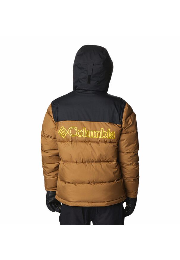 columbia - Kurtka Zimowa Pikowana Męska Columbia Iceline Ridge Jacket. Kolor: brązowy. Materiał: puch. Sezon: zima