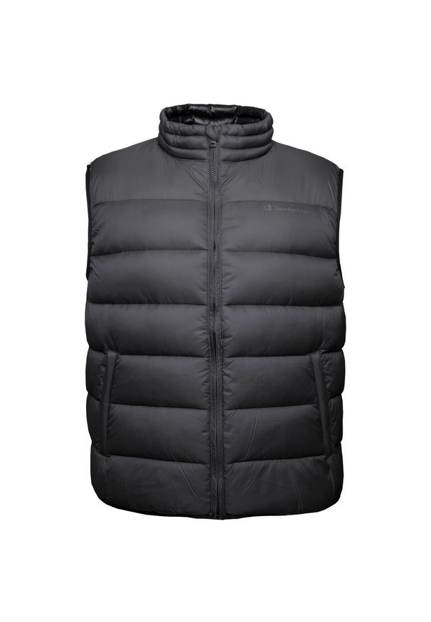 Champion - Bezrękawnik fitness męski Down Vest. Kolor: szary. Materiał: poliamid. Długość rękawa: bez rękawów. Sport: fitness