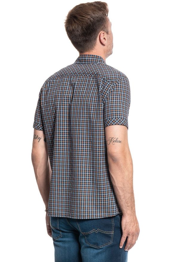 Mustang - MĘSKA KOSZULA MATERIAŁOWA MUSTANG COLLIN BASIC CHECK 1009576 11739. Materiał: materiał