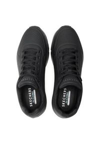 skechers - Skechers Sneakersy Uno-Stand On Air 52458/BBK Czarny. Kolor: czarny. Materiał: skóra