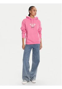Roxy Bluza ERJFT05020 Różowy Regular Fit. Kolor: różowy. Materiał: syntetyk