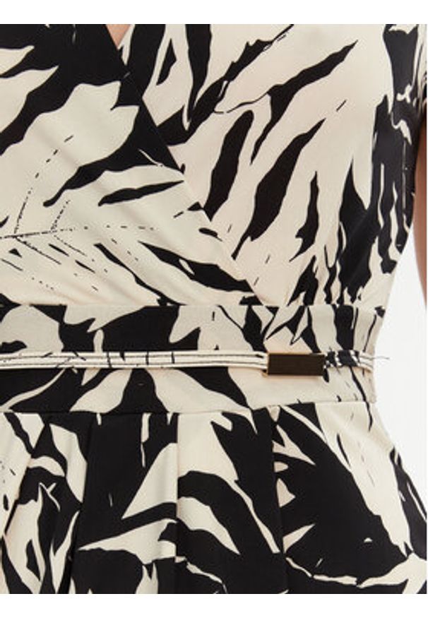 Morgan Sukienka letnia 251-RAROSA Beżowy Regular Fit. Kolor: beżowy. Materiał: syntetyk. Sezon: lato