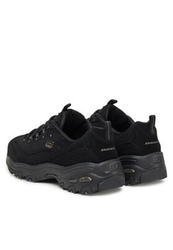 skechers - Skechers Sneakersy D'Lites 11949 Czarny. Kolor: czarny. Materiał: nubuk, skóra