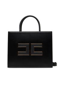 Elisabetta Franchi Torebka BS-32A-56E2-V420 Czarny. Kolor: czarny. Materiał: skórzane