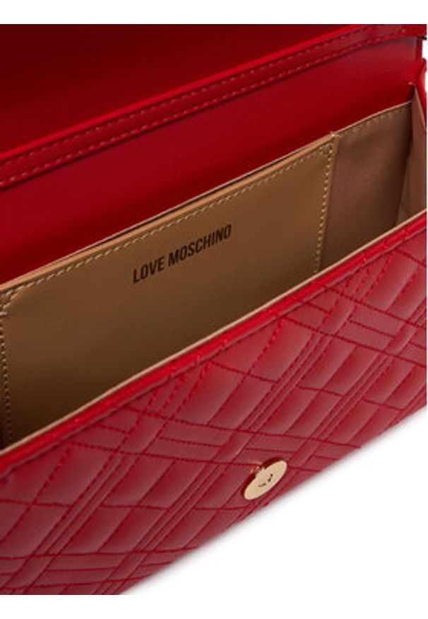 Love Moschino - LOVE MOSCHINO Torebka JC4079PP1OLA0500 Czerwony. Kolor: czerwony. Materiał: skórzane