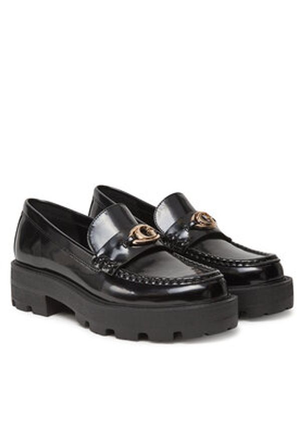 Guess Loafersy FLTYNK ELE14 Czarny. Kolor: czarny. Materiał: skóra