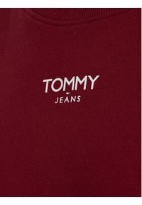 Tommy Jeans Bluza Ess Logo DW0DW16393 Bordowy Cropped Fit. Kolor: czerwony. Materiał: bawełna, syntetyk #6