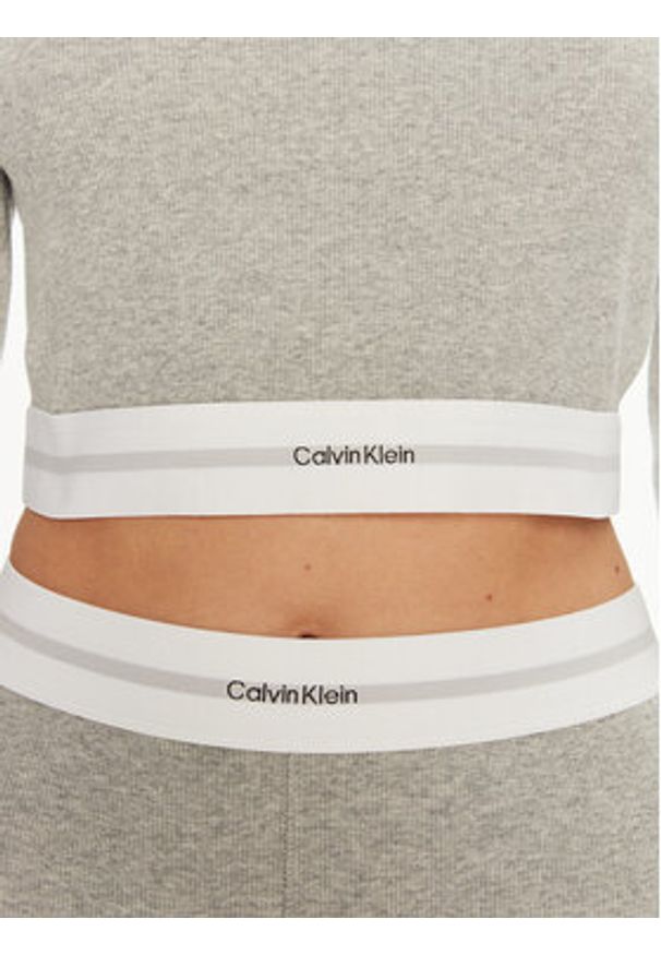 Calvin Klein Underwear Bluzka 000QS7217E Szary Slim Fit. Kolor: szary. Materiał: bawełna