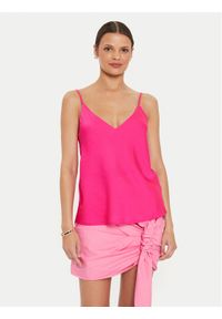 ViCOLO Top TB0408 Różowy Regular Fit. Kolor: różowy. Materiał: syntetyk