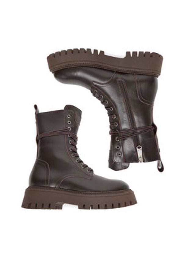 G-Star RAW - G-Star Raw Trzewiki EO-GEDIZ-8090-25 Brązowy. Kolor: brązowy. Materiał: skóra