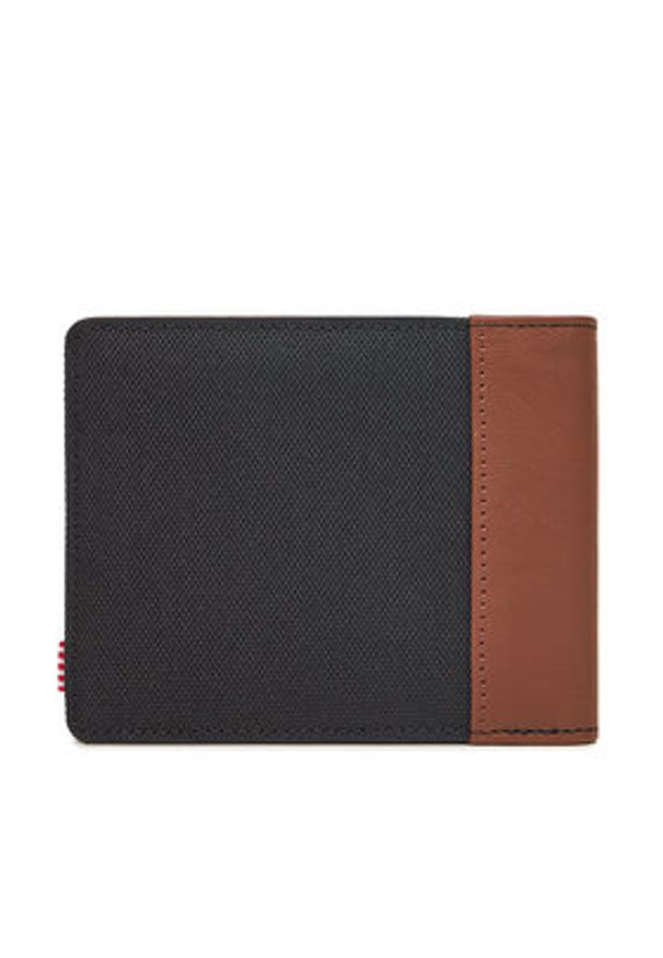 Herschel Duży Portfel Męski Hank 30068-00055 Czarny. Kolor: czarny. Materiał: materiał