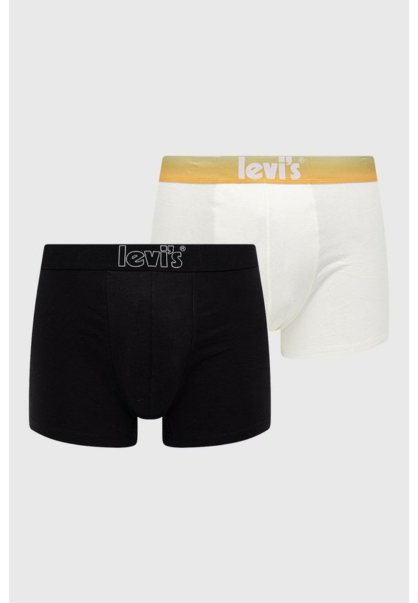 Levi's® - Levi's bokserki (2-pack) męskie kolor czarny. Kolor: czarny