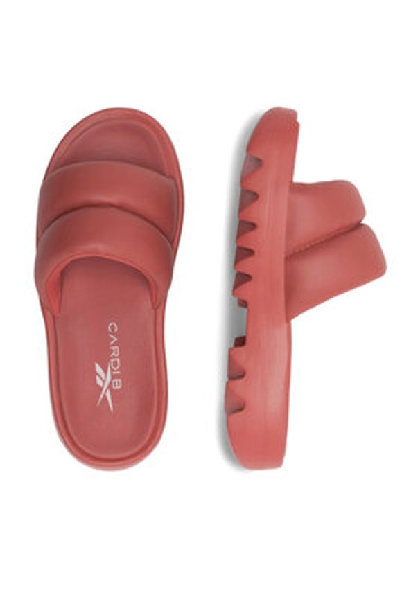 Reebok Klapki Cardi Slide HP2219 Czerwony. Kolor: czerwony
