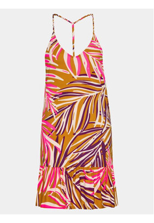 Maaji Sukienka letnia PT1738CSD002 Kolorowy Regular Fit. Materiał: syntetyk. Wzór: kolorowy. Sezon: lato