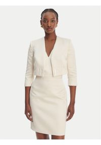Elisabetta Franchi Sukienka koktajlowa TB-001-61E2-V550 Écru Regular Fit. Materiał: syntetyk. Styl: wizytowy #1