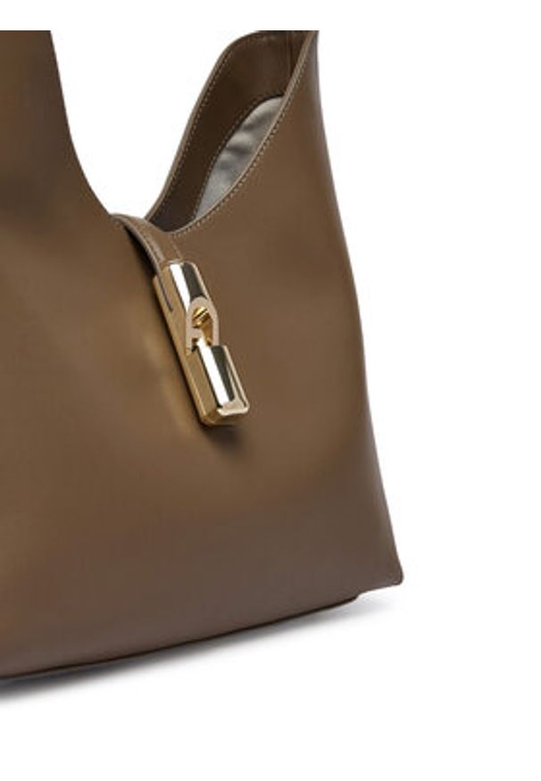 Furla Torebka Goccia M WB01499 BX3104 CN 4903S Szary. Kolor: szary. Materiał: skórzane