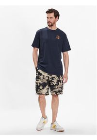 DC Shoes T-Shirt Quality Goods ADYZT05235 Granatowy Relaxed Fit. Kolor: niebieski. Materiał: bawełna