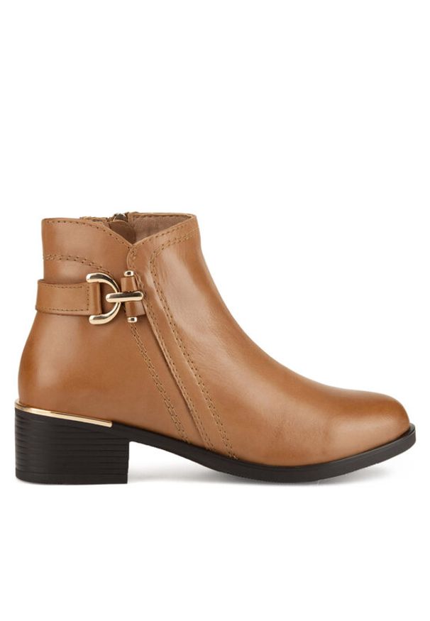 Lasocki Botki RST-GABRIEL-01 Brązowy. Kolor: brązowy. Materiał: skóra