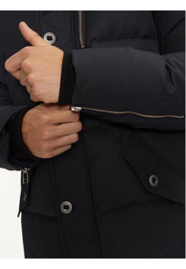 Moose Knuckles Kurtka puchowa Original 3Q Neoshear M32MJ128SX Granatowy Slim Fit. Kolor: niebieski. Materiał: bawełna